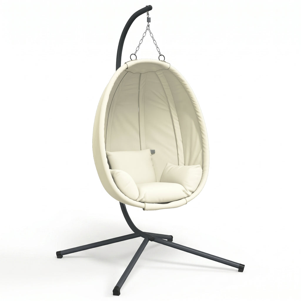 Le Porquerolles, Fauteuil Suspendu en Tissu Crème | Summerbed