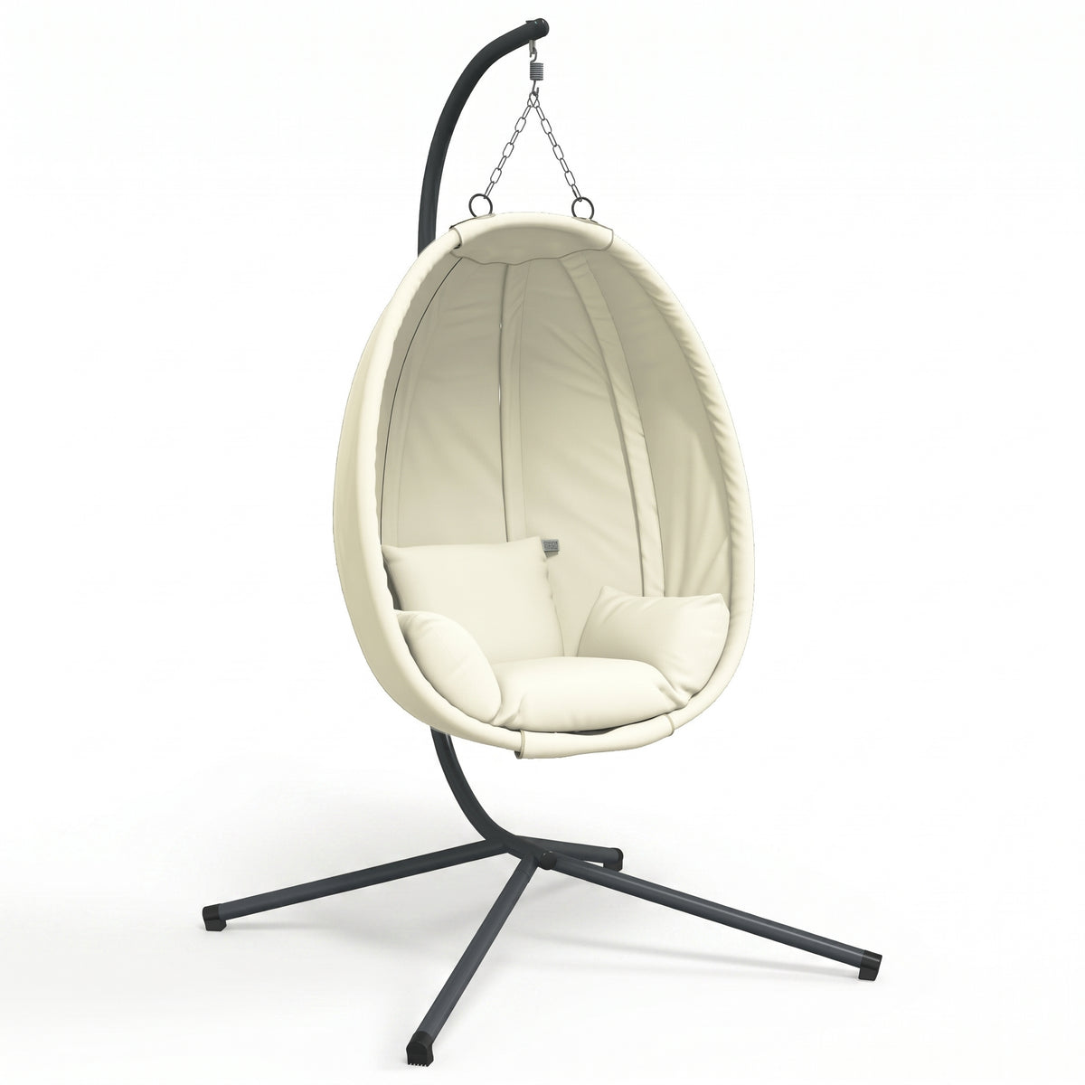 Le Porquerolles, Fauteuil Suspendu en Tissu Crème | Summerbed