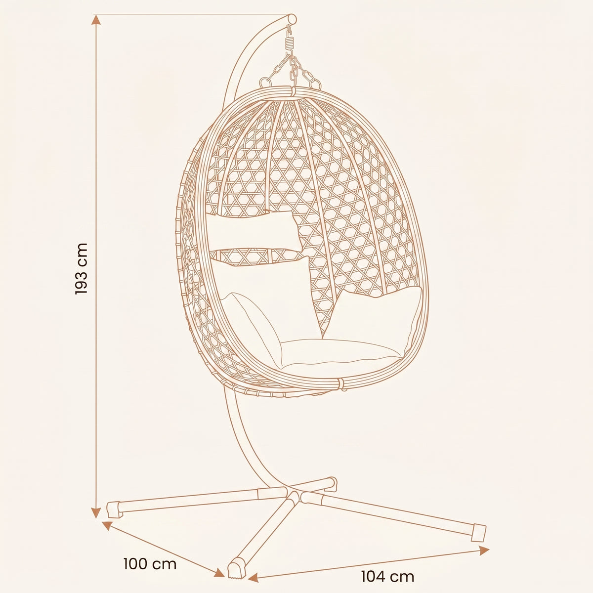 Le Lubéron, Fauteuil Suspendu Polyrotin Naturel | Summerbed